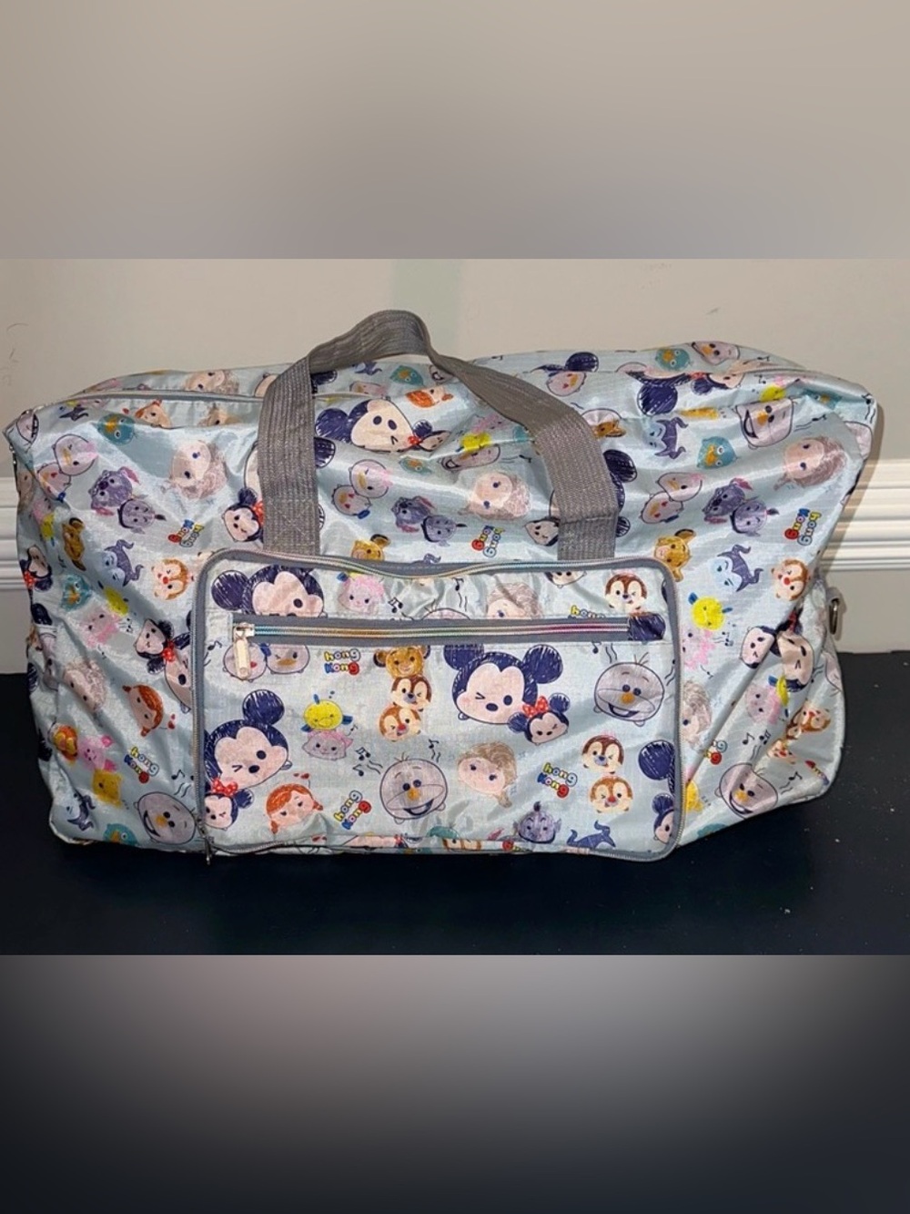 Disney large travel duffle bag tote Disney Tsum Tsum Characters Hong Kong Mickey